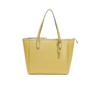 BRASS TACKS Leathercraft Tote Bags for Womens Top Handle Handbags Ladies Shoulder Bags Large Capacity PU Leather with Zipper for Work Shopping School Travel Mustard Yellow
