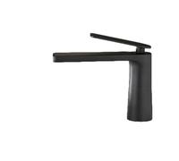 Brass Tall Bathroom Faucet with Single Handle, Bronze Finish High Arc Mixer Tap for Basin & Sink(166B Black Short)