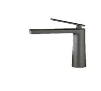 Brass Tall Bathroom Faucet with Single Handle, Bronze Finish High Arc Mixer Tap for Basin & Sink(166B Gray Short)