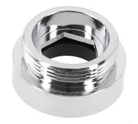 Brass Tap Aerator Adapter, Kitchen Faucet Thread Converter with Water Saving Sprayer Connector, Male to Female Hose Adaptor for Sink Mixer Fitting, Chrome(Inside Thread 24mm-22mm)