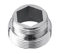 Brass Tap Aerator Connector with Chrome Finish, Water Saving Faucet Adapter for Kitchen and Bathroom, Outside Thread Extender for Home Office School Use(Outside Thread 18mm-22mm)