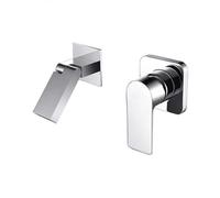 Brass Tap Into The Wall Hot and Cold Concealed Folding Outlet,Chrome