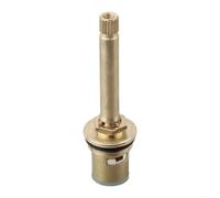 Brass Tap Valve Core Replacement Cartridge for Bathroom Shower Faucets, 76 mm or 82 mm Long Stem, for BSP 1/2 Inch Thread, Copper Construction, Cold & Hot Water Compatible(82mm)