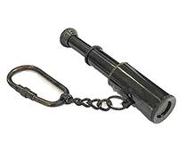 Brass Telescope Key Chain 3" - Antique Key Chain - Nautical Gift