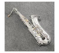 Brass Tenor Saxophone Silvering B-flat Tenor Sax Woodwind Instrument With Case And Mouthpiece Saxophone for Student
