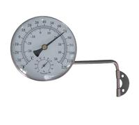 Brass Thermometer & Hygrometer, -30-50℃ Weather Station, Outdoor Garden Greenhouse Humidity Temperature Gauge