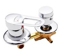 Brass Thermostatic Shower Mixing Valve Diverter, G1/2 Interface, Ceramic Core, Bathroom Faucet Tap for Shower Cabin, Intubation Mixer Valve for Optimal Water Control