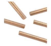Brass Threaded Rod, 1-5Pcs Brass Thread Rod,Brass Metric Bolt Full Thread Shaft Rod Bar Stud Length 25-200mm(M16x60mm (1pc))