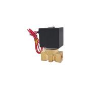 Brass Tiny Small Solenoid Valve 1/4 Inch - 220V,Normally Closed, Zero Pressure Start, Compatible with 1/1.5/2/2.5/3mm Tubing(25 10bar,AC220V_D1101X)