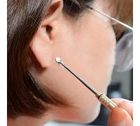 Brass Titanium Alloy Toothpicks Ear Spoon Holder Mini Pocket Toothpick and Ear Spoons for Outdoor Picnic and Camping Supply Travel Tool Kit
