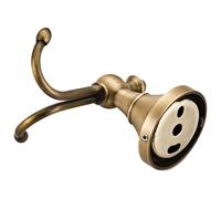 Brass Towel Hook | Wall Mounted Coat Hooks - Floating Hook Double Coat Towel Rack, Retro Bathroom Hardware Accessories for Towel Hat