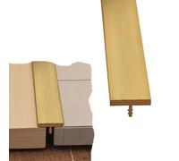 Brass Transition Strip Flooring T Molding - Extra Narrow Wood to Tile Floor Gap Connecting Strips, Edging Trim Divider for Doorway Threshold, Cuttable