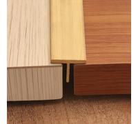 Brass Transition Strip - T Molding for Wood to Tile Floor Edging Trim Divider Bar for Doorway, Decorative Cover, 6mm Width