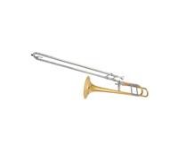 Brass Trombone B Flat Trombone Wind Instrument Lacquered Gold Tenor Transposed(4)