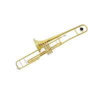 Brass Trombone Trombone Beginner Instrument B Flat Lacquer Gold Brass Professional Performance(4)