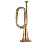 Brass Trumpet B Flat Bugle Call Trumpet Brass Cavalry Horn With Mouthpiece For School Band Cavalry Military Orchestra