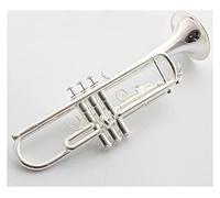 Brass Trumpet Bb Trumpet Silver Plated Music Instruments Profesional Trumpets Student Included Case Mouthpiece Accessories