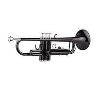 Brass Trumpet Brass Plated Black Bb Trumpet Set for Beginner Student with Hard Case Straps Mouthpiece Gloves Polishing Cloth