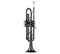 Brass Trumpet Brass Plated Black Bb Trumpet Set For Beginner Student With Hard Case Straps Mouthpiece Gloves Polishing Cloth