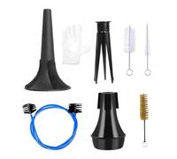 Brass Trumpet Cleaning Kit - 7 Piece Maintenance Accessory Set | Musical Instrument Care Kit For Students Beginners Professionals Performers Music Players Orchestra Band Brass Wind Horn Polishing Tool