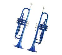 brass Trumpet Instrument B Flat Trumpet Beginner Trumpet Blue Paint Trumpet Learning To Play