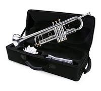 Brass Trumpet Prefessional Bb Trumpet Brass Material Surface Buttons Wind Instrument With 5C Mouthpiece Bag Gloves
