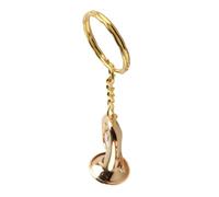 Brass Tuba Key Chain Miniature Golden Musical Instrument Key Chains for Graduation Birthday