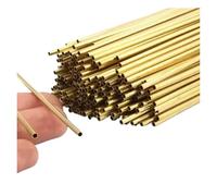 Brass Tube Brass Pipe 0.25mm Wall OD Tube 300 500mm Length Straight Tubing Copper Thin-Walled Small Diameter(300mm,OD 2 x ID 1.5mm)