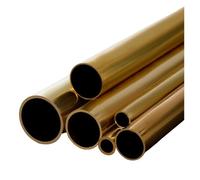 Brass Tube Round Alloy Pipe Straight, OD 2-25mm, Length 500mm(2x0.2mm)