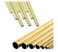 Brass Tubes DIY Pipe Round Diameter 25/22/20/18/16/14/12/10/8/6mm Length 200mm 300mm 500mm Brass Round Tube(500mm,OD 2 x ID 1.5mm 5pcs)