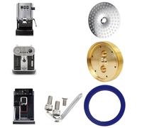 Brass Tune Up Kit Compatible with Gaggia - Upgraded High Diffusion Shower Holder with Precision Screen Silicone Gasket, Brass Shower Holder, Stainless Steel Screws