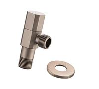 Brass Turn Angles Stop Valves Bathroom High Flows Hot/Cold Water Shut Down Control Enduring Shut Down High Angles Handle for Garden Hose