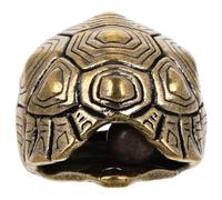 Brass Turtle Shell Keychain Pendant Unique Decorative Charm for Bags Backpacks and DIY Jewelry Functional Bell Design Eye Catching Turtle Ornament for Travel and Everyday