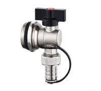 Brass Underfloor Heating Distributor Valve with Nickel Plating, G3/4 G1 G1-1/4 Floor Heating Manifold Valve for Radiator Water Heater System(G1-1/4)