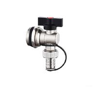 Brass Underfloor Heating Distributor Valve with Nickel Plating, G3/4 G1 G1-1/4 Floor Heating Manifold Valve for Radiator Water Heater System(G1)