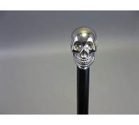 Brass Unique Knob Skull Head Walking Stick cane Victorian Wooden Cane