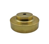 Brass Unprocessed semi-Finished Part Lampshade Claw Lamp Base Plate Light Cover Customizable Processing of Copper Accessories(E 75x39mm)