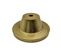 Brass Unprocessed semi-Finished Part Lampshade Claw Lamp Base Plate Light Cover Customizable Processing of Copper Accessories(I 102x40mm)
