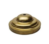 Brass Unprocessed semi-Finished Part Lampshade Claw Lamp Base Plate Light Cover Customizable Processing of Copper Accessories(SS 120x40mm)