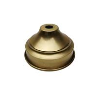 Brass Unprocessed semi-Finished Part Lampshade Claw Lamp Base Plate Light Cover Customizable Processing of Copper Accessories(U 75x40mm)