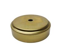 Brass Unprocessed semi-Finished Part Lampshade Claw Lamp Base Plate Light Cover Customizable Processing of Copper Accessories(Y 90x25mm)