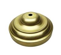 Brass Unprocessed semi-Finished Part Lampshade Claw Lamp Base Plate Light Cover Customizable Processing of Copper Accessories(K 125x45mm)