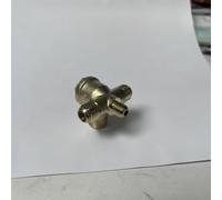 Brass V Type Double Tube Check Valve with External Thread for Integration into Pneumatic Systems Requiring Flow Direction Security (B)