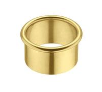 Brass Vent Ring Round Cable Grommet Desk Model Lion | Polished Brass | Cable Socket Push Drill 35 mm Diameter/Cable Guide/Gedotec® Furniture Fittings