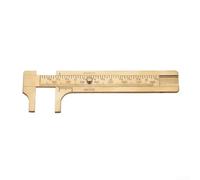 Brass Vernier Caliper 80mm Pocket Size with Dual Measurement System for Easy Use