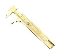 Brass Vernier Caliper Ruler, 80 mm / 100 mm Dual-Scale Sliding Gauge Measuring Tool for Inside, Outside, Step and Depth Measurements
