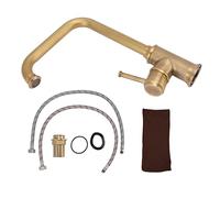 Brass Vintage Basin Sink Faucet Elegant Rugged Single Handle Hot Cold Water Mixing Tap with Durable Finish for Kitchen Bathroom Washbasin Easy Installation