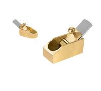 Brass Violin Planer Copper Woodworking Planes with Convex Flat Bottom for Luthier & Precision Edge Work(Flat Bottom 14mm)