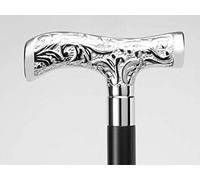 Brass Walking Stick Deluxe Walking Cane Beautiful Brass Silver Handle Walking Stick for Men and Women Gift