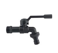 Brass Wall Mounted Weather Tap with Long Handle, Self-Sealing Washer to Prevent Leaks, Outdoor Garden Tap Hose Union Bib Tap for Garden Use (1/2X3/4)